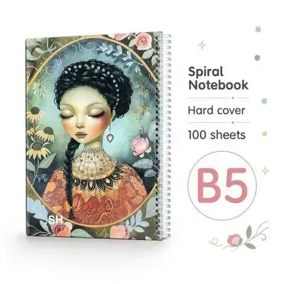 Hardcover Spiral Notebook – B5 | 100 Sheets