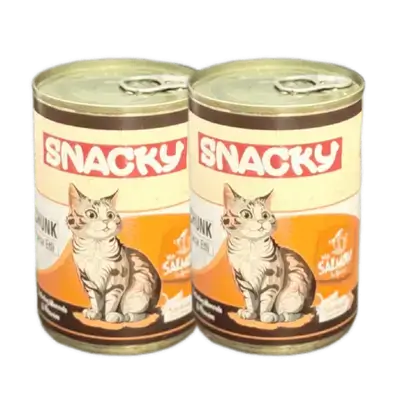 Snacky Chunks with Salmon in Gravy 2x400g