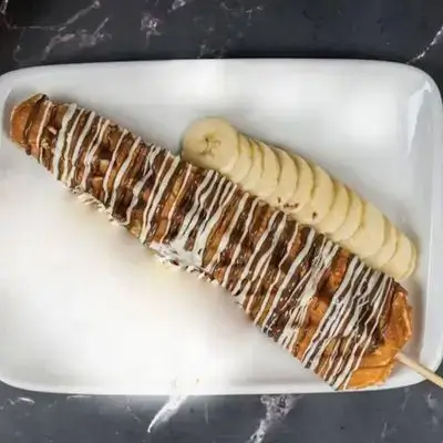 Nutella And Banana Waffle Stick