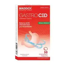 gastrocid chewable tablets vegan product relieves acid indigestion and heartburn 30 chewable tablets