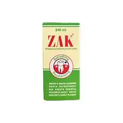 Zak Mouth & Dental Wash 240Ml Panax