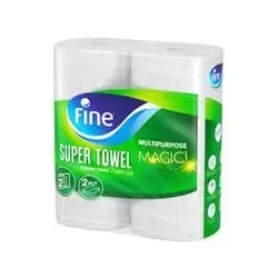 Fine Super Towel Kitchen Rolls 2 Ply, 2 Rolls