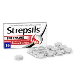 Strepsils Intensive honey & lemon (8.75mg Lozenges Flurbiprofen) 16 lozenges_reckitt