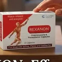 REXANON (Chlorzoxazone & Paracetamol Capsules)20 Capsules