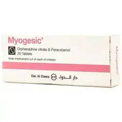 myogesic orphenadrine & paracetamol 20 tab