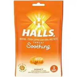 Halls throat soothing -honey flavored 30drops
