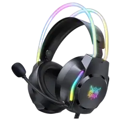 ONIKUMA X26 Wired Gaming Headset – RGB Lighting, Noise Reduction, USB & 3.5mm, 2m Cable