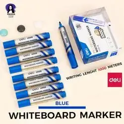 White Board Marker blue 1000m-deli