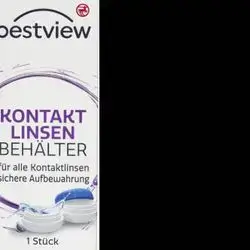 BestView contact lens container//علبة تخزين وحامل عدسات لاصقة بغطاء محكم، 