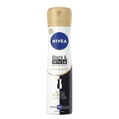 Black & White Silky Smooth 72H Anti-Perspirant Spray 150ml _ NIVEA