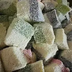 Two color coconut Lokum