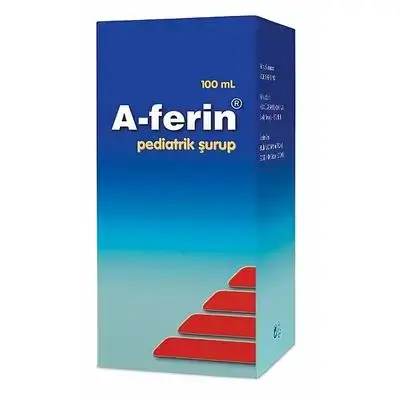 شراب A-ferin plus شراب للأطفال لأعراض البرد والانفلونزا مسكن الم وخافض حرارة