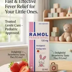 RAMOL Paracetamol 120 mg Oral Suspension