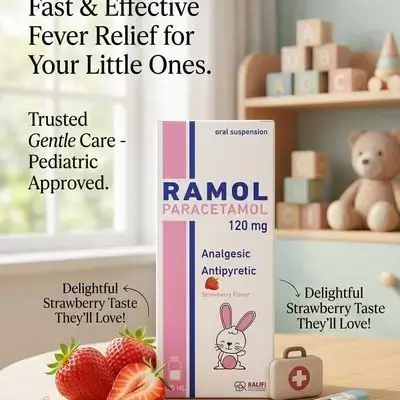 RAMOL Paracetamol 120 mg Oral Suspension