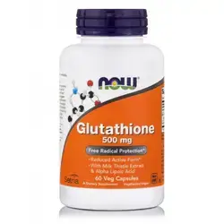 Glutathione 500mg 60 veg Capsules Now