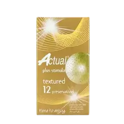 Plus Stimulation Textured Condom 12 Pcs _ Actual