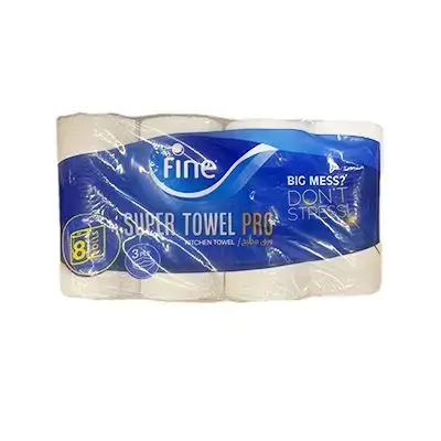 Fine Kitchen Roll Super Towe3ply X8