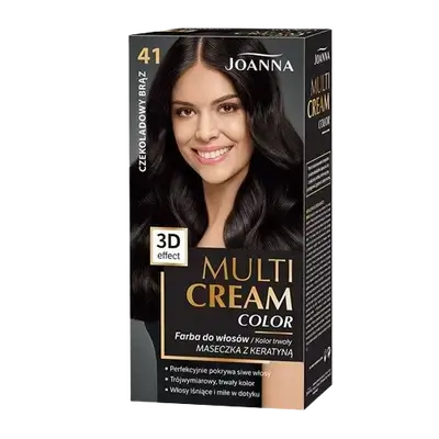 Multi Cream Permanent Intensive Hair Color Dye Care 41 CHOCOLATE BROWN _ JOANNA