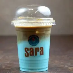 Caramel And Blueberry Ice Latte