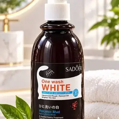 SADOER One Wash White Volcanic Mud Beauty Body Wash