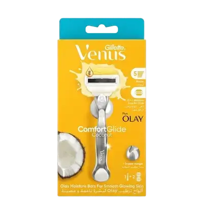 Venus Comfortglide Coconut 5 Blades 2 Razors _ Gillette