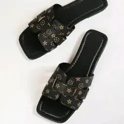 MICCOM Women's Fashion Square Toe Flat Slippers - Size: 37