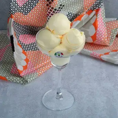 Scoop Ice Cream With Melon Flavor
