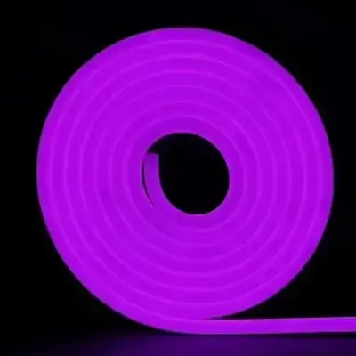Neon flexible strip light purple
