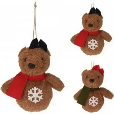 Koopman Bear Hanging Deco 15Cm 2Ass
