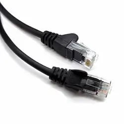 Cat5e Ethernet /LAN Cable , Long Cat 5e Internet Cable, Black Network, , PoE, Standard RJ45 10M