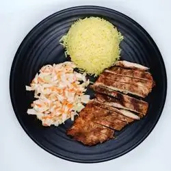 ستيك دجاج مع الأرز