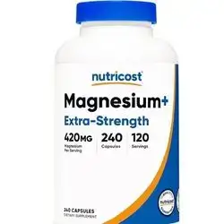 Nutricost Magnesium+ Extra Strength, 420mg per serving, 240 Capsules