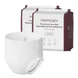 MOMCOZY Free-Move New-Thin Disposable Period Underwear 6Counts Make It A Slim Night