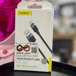 Foneng for Micro Cable charger / Metal Data Cable 1m