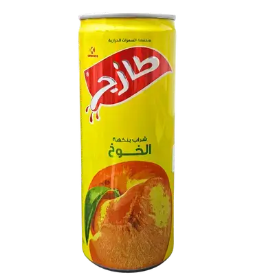 Fresh peach juice can, 250 ml