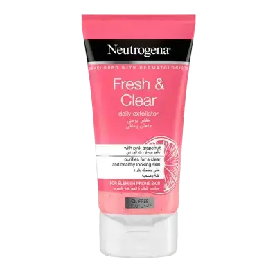 Fresh & Clear Daily Exfoliator with Pink Grapefruit - 150ml | مقشر يومي فريش آند كلير بالجريب فروت الوردي - 150 مل
