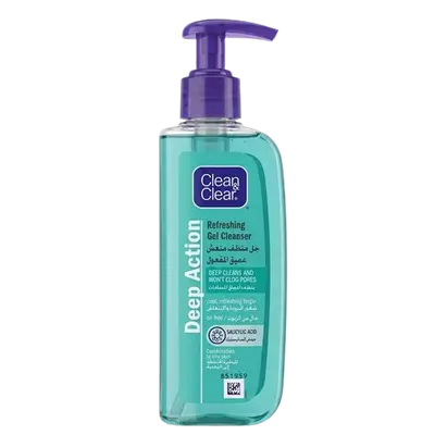 Deep Action Refreshing Gel Cleanser with Salicylic Acid for Combination to Oily Skin 150ml _ Clean & Clear