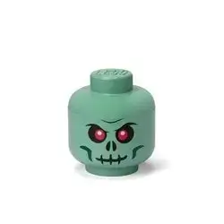 40310813 LEGO Storage Head Small (Green Skeleton)