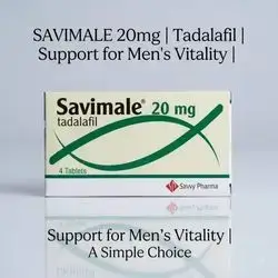 Savimale 20mg (tadalafil) 4 Tablets