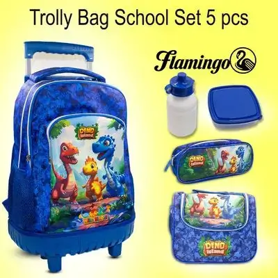 Trolley Bag School Set 5pcs