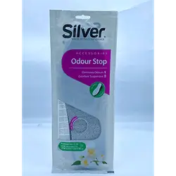 Silver Medical Shoe Sponge – White Leather