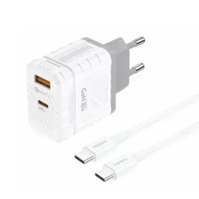 Foneng fast charger USB+ TYPE-C & Cable Type-c to Type-c /30W GaN