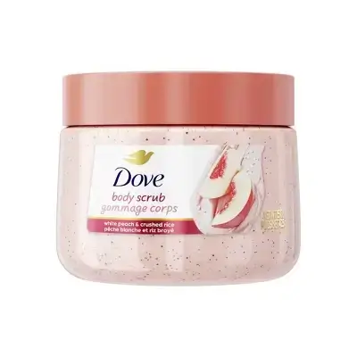 Dove White Peach & Crushed Rice Body Scrub 425g