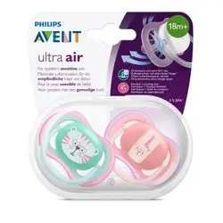 Philips AVENT Pacifier Ultra air 18+m girl/tiger 2 pcs | PHILIPS AVENT