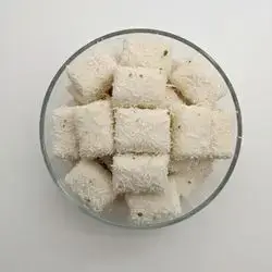 Delight covering coconut inside Nutella