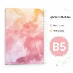 Hardcover Spiral Notebook – B5 | 100 Sheets