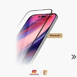 Moxedo Ultra Shield HD Clear  Premium Tempered Glass Screen Protector 9H Hardness & Auto-Align Applicator for iPhone Air