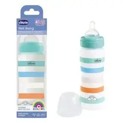 Chicco Biberon Benessere Fast Flow Anti-Colic Plastic Bottle 330ml 4 Months+