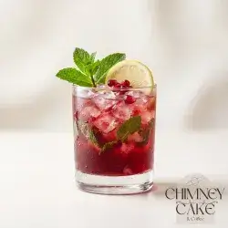 Pomegranate Mojito with Fresh Lemon & Mint