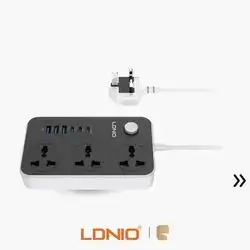 Ldnio SC3604C 2500W Universal Power Socket 20W USB-C Port - 2m